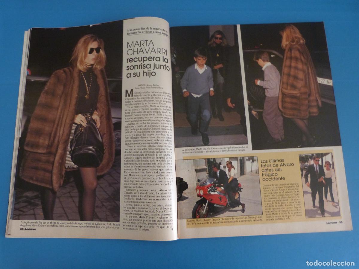 Coleccionismo de Revistas: RECORTE CLIPPING MARTA CHAVARRI REVISTA LECTURAS N&ordm; 2066 PAG. 34-35