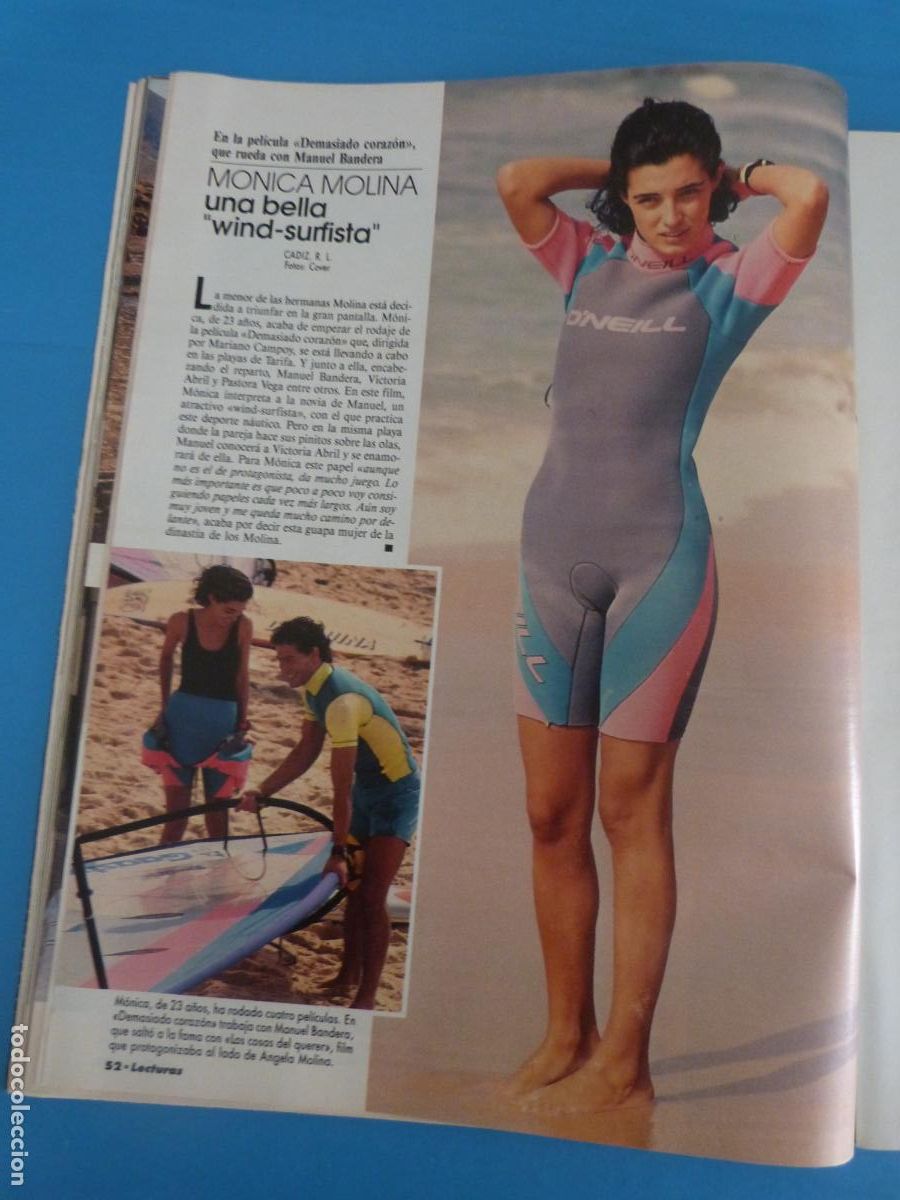 Coleccionismo de Revistas: RECORTE CLIPPING MONICA MOLINA REVISTA LECTURAS N&ordm; 2066 PAG. 52