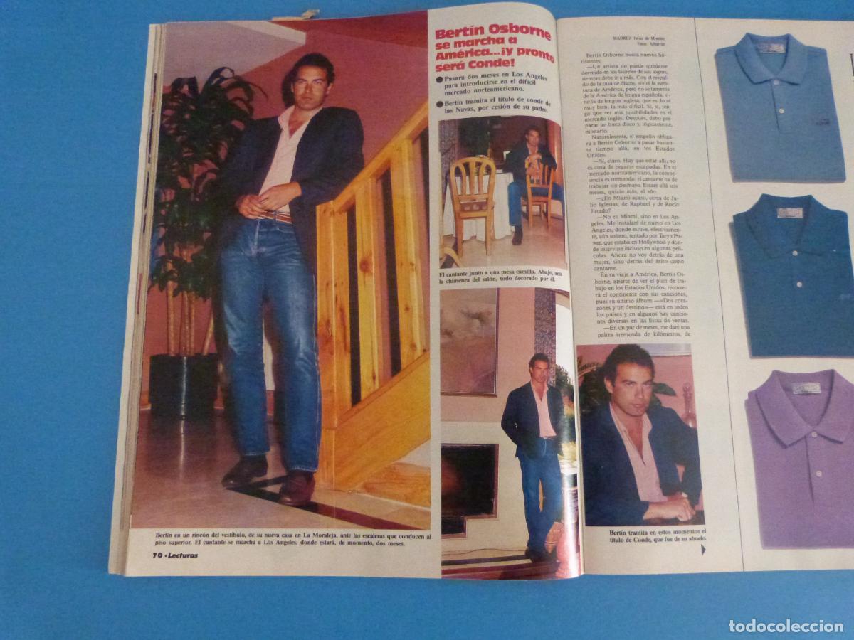 Coleccionismo de Revistas: RECORTE CLIPPING BERTIN OSBORNE REVISTA LECTURAS N&ordm; 1830 PAG. 70-74