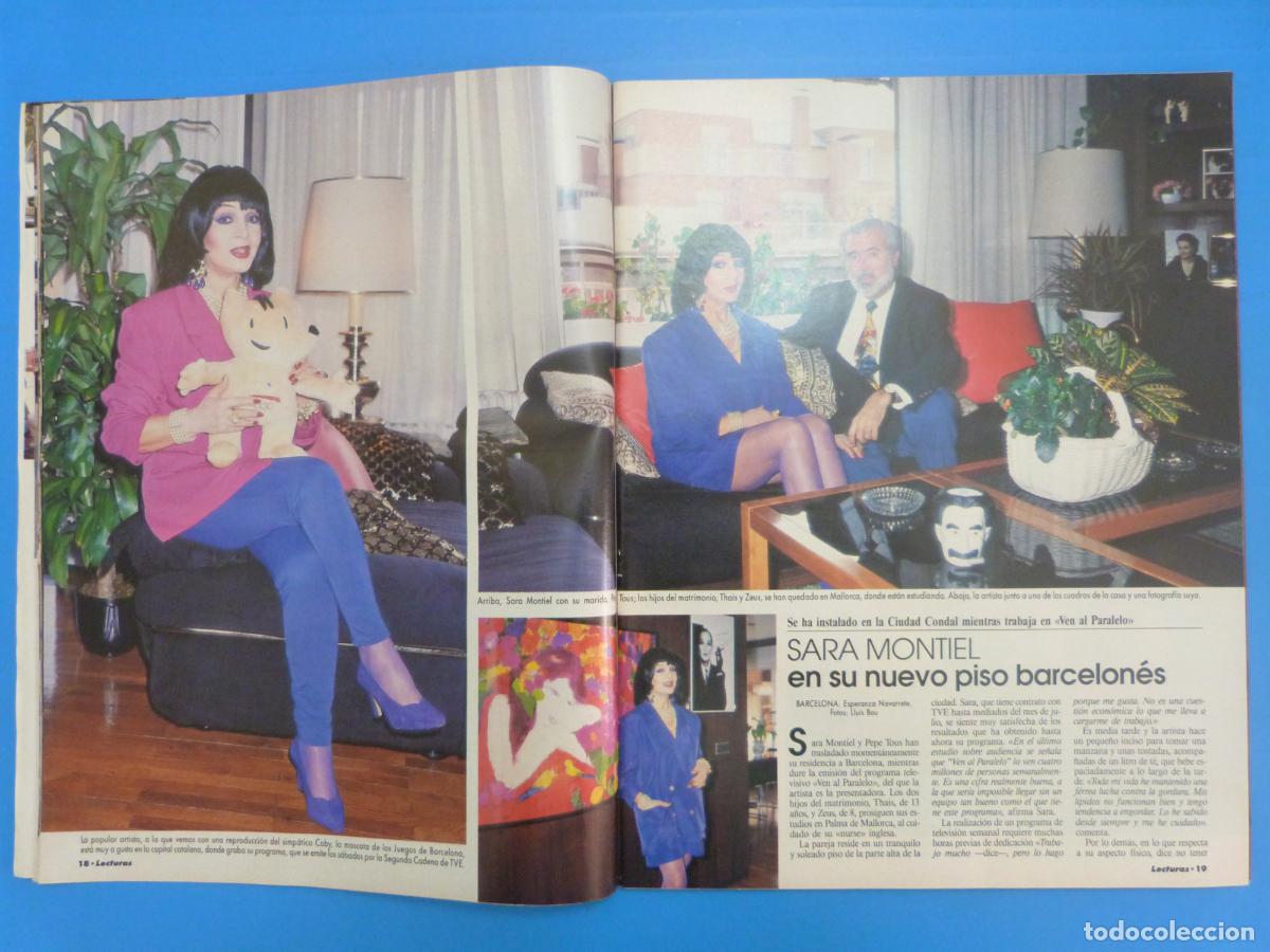 Coleccionismo de Revistas: RECORTE REPORTAJE CLIPPING SARA MONTIEL REVISTA LECTURAS N&ordm; 2088 PAG. 18-20