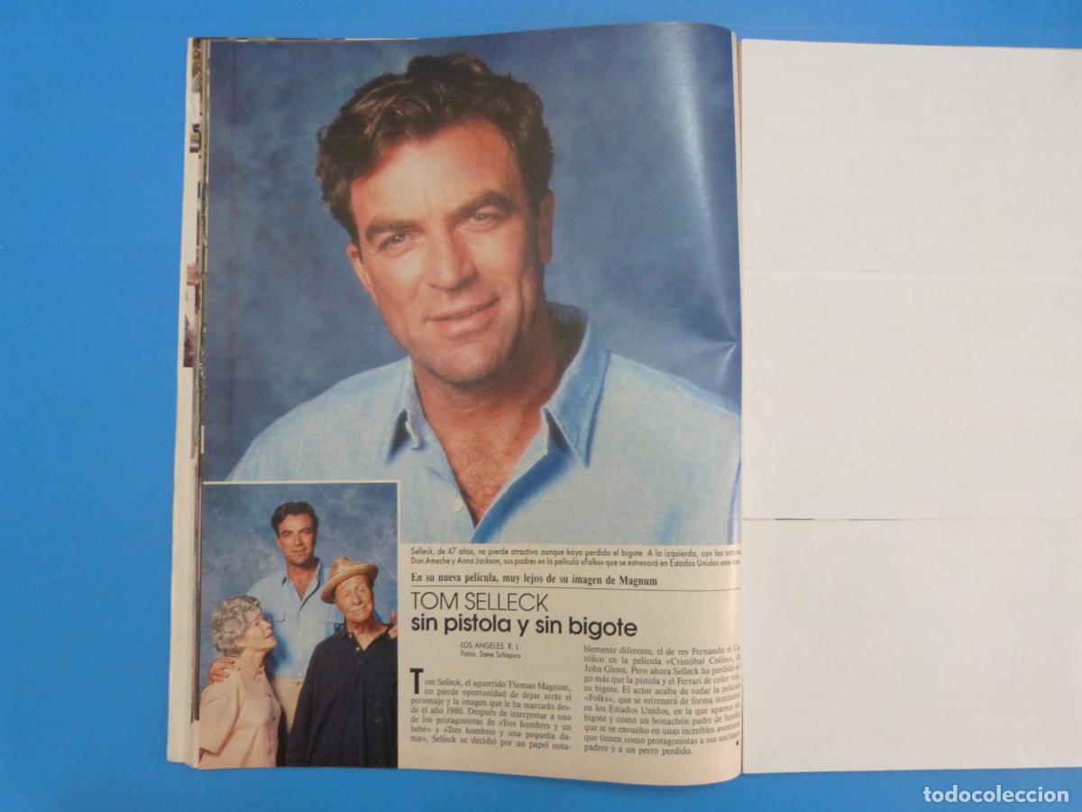 Coleccionismo de Revistas: RECORTE CLIPPING TOM SELLECK REVISTA LECTURAS N&ordm; 2088 PAG. 22
