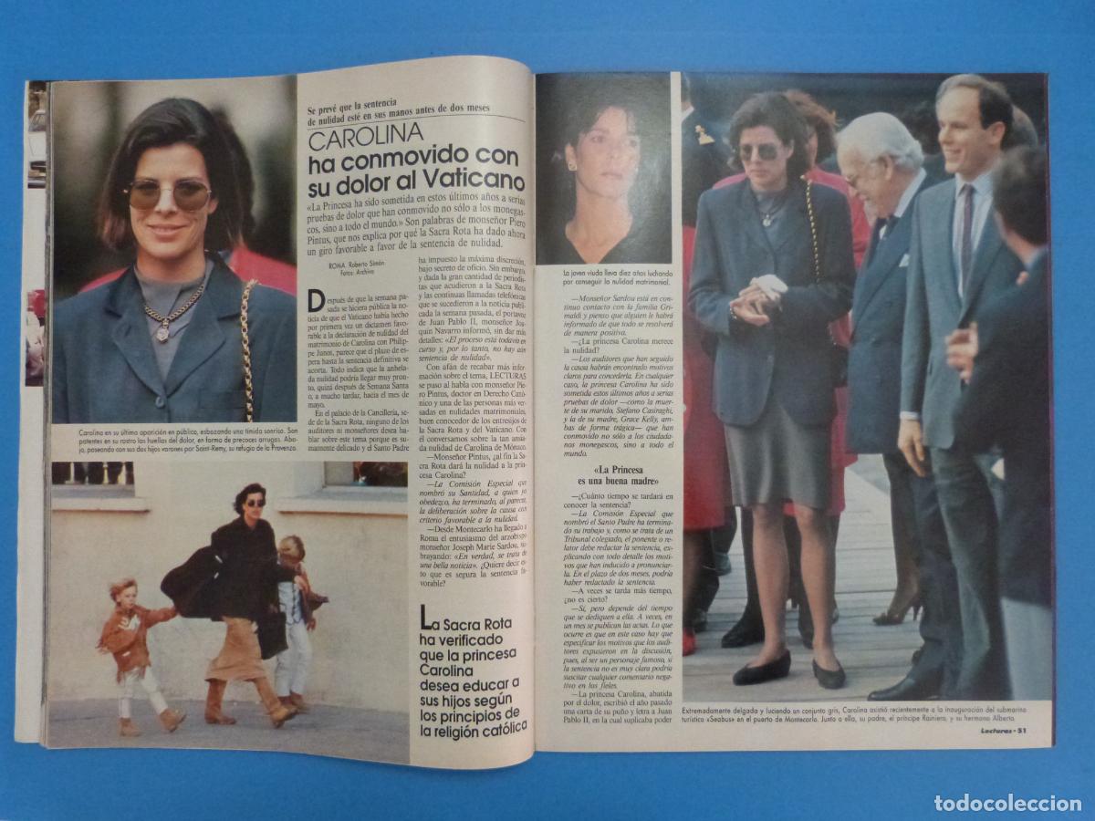 Coleccionismo de Revistas: RECORTE CLIPPING CAROLINA DE MONACO REVISTA LECTURAS N&ordm; 2088 PAG. 50-52