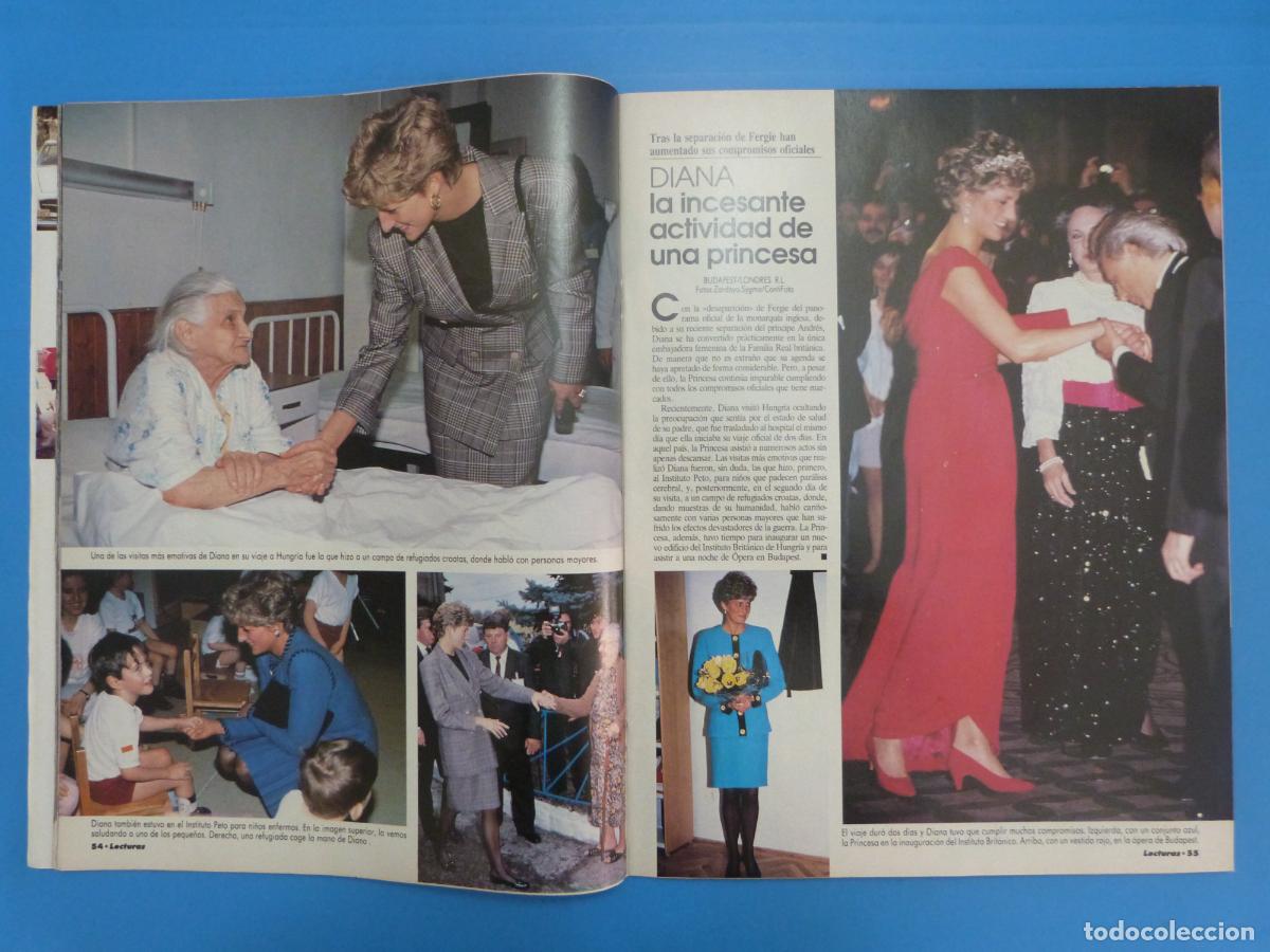 Coleccionismo de Revistas: RECORTE CLIPPING DIANA DE GALES LADY DI REVISTA LECTURAS N&ordm; 2088 PAG. 54-60