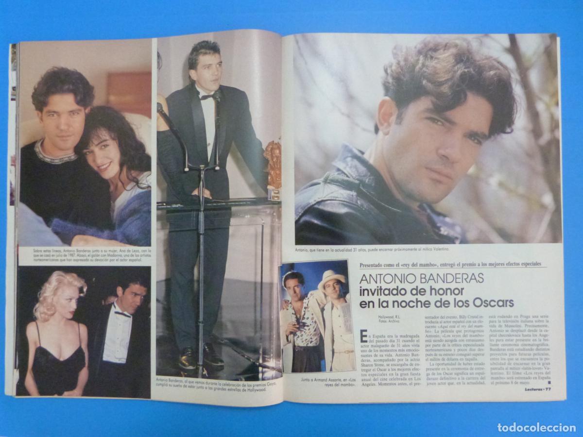 Coleccionismo de Revistas: RECORTE CLIPPING ANTONIO BANDERAS REVISTA LECTURAS N&ordm; 2088 PAG. 76,77