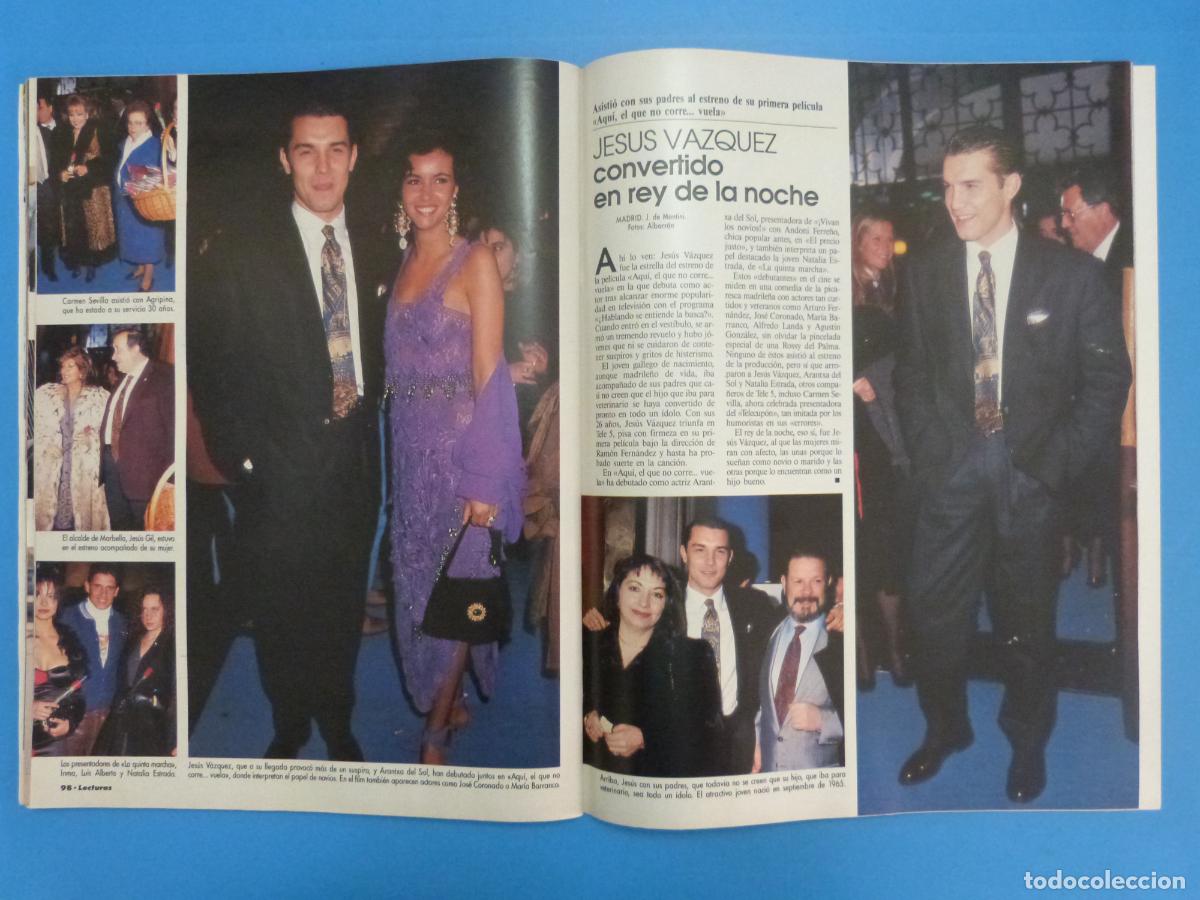 Coleccionismo de Revistas: RECORTE CLIPPING JESUS VAZQUEZ REVISTA LECTURAS N&ordm; 2088 PAG. 98,99