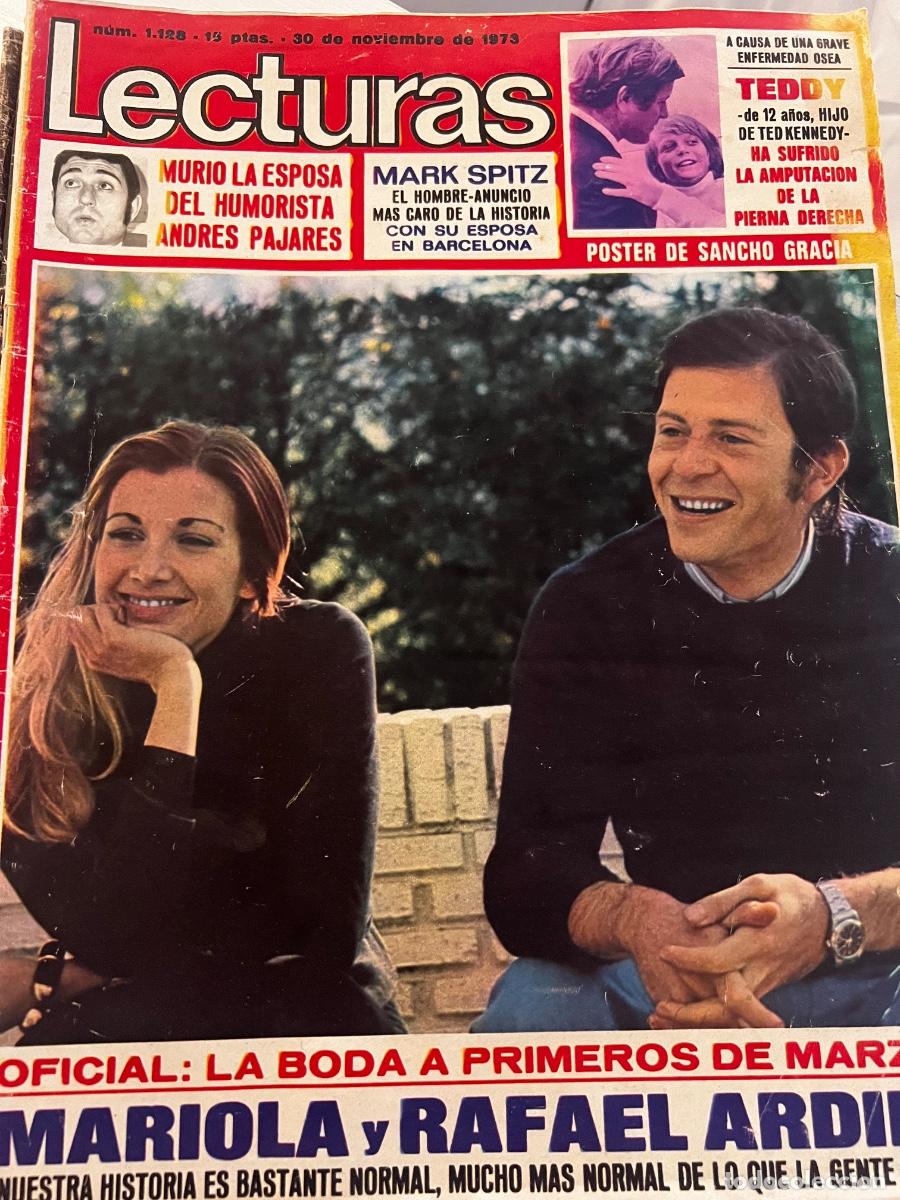 Coleccionismo de Revistas: LECTURAS. N&ordm; 1128. NOVIEMBRE 1973. MARIOLA Y RAFAEL ARDID: NUESTRA HISTORIA ES BASTANTE NORMAL