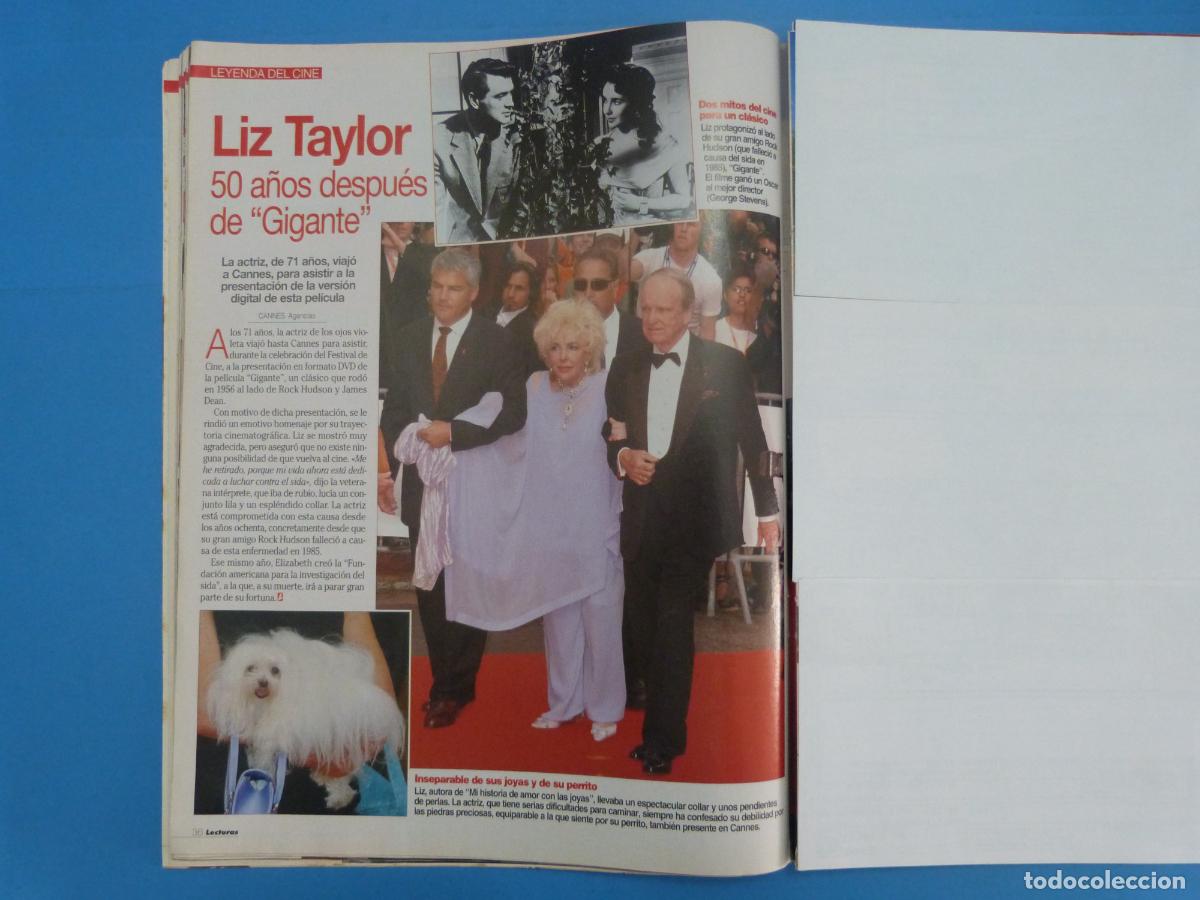 Coleccionismo de Revistas: RECORTE CLIPPING LIZ TAYLOR REVISTA LECTURAS N&ordm; 2670 PAG. 36