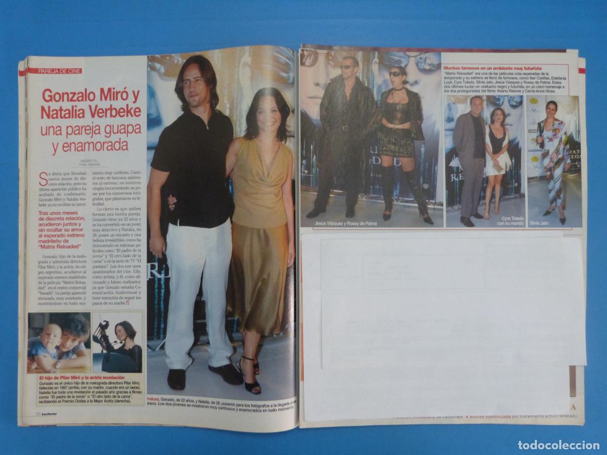 Coleccionismo de Revistas: RECORTE CLIPPING NATALIA VERBEKE REVISTA LECTURAS N&ordm; 2670 PAG. 38,39