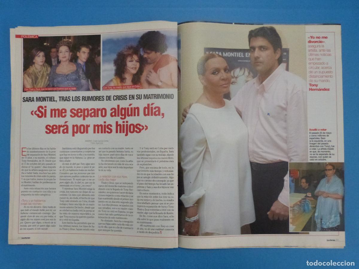 Coleccionismo de Revistas: RECORTE CLIPPING SARA MONTIEL REVISTA LECTURAS N&ordm; 2670 PAG. 64,65