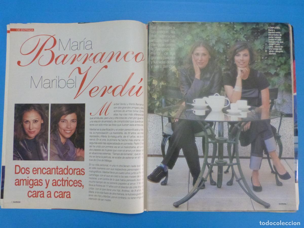 Coleccionismo de Revistas: RECORTE CLIPPING MARIA BARRANCO MARIBEL VERDU REVISTA LECTURAS N&ordm; 2665 PAG. 6-10