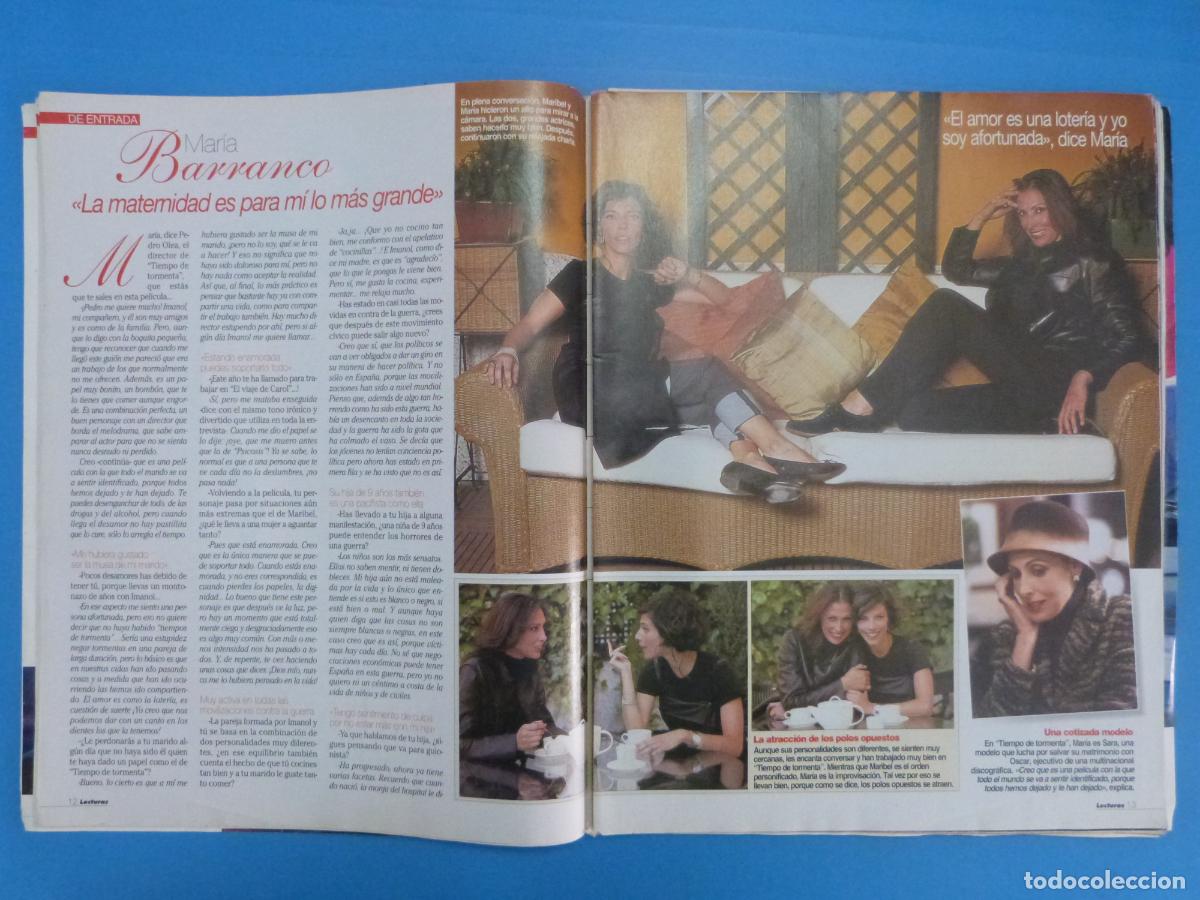 Coleccionismo de Revistas: RECORTE CLIPPING MARIA BARRANCO REVISTA LECTURAS N&ordm; 2665 PAG. 12-14