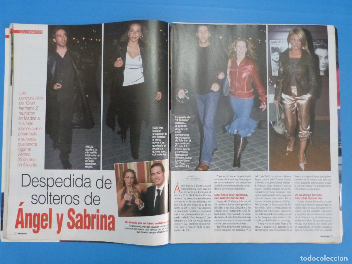 Coleccionismo de Revistas: RECORTE CLIPPING ANGEL Y SABRINA GRAN HERMANO REVISTA LECTURAS N&ordm; 2665 PAG. 38-40