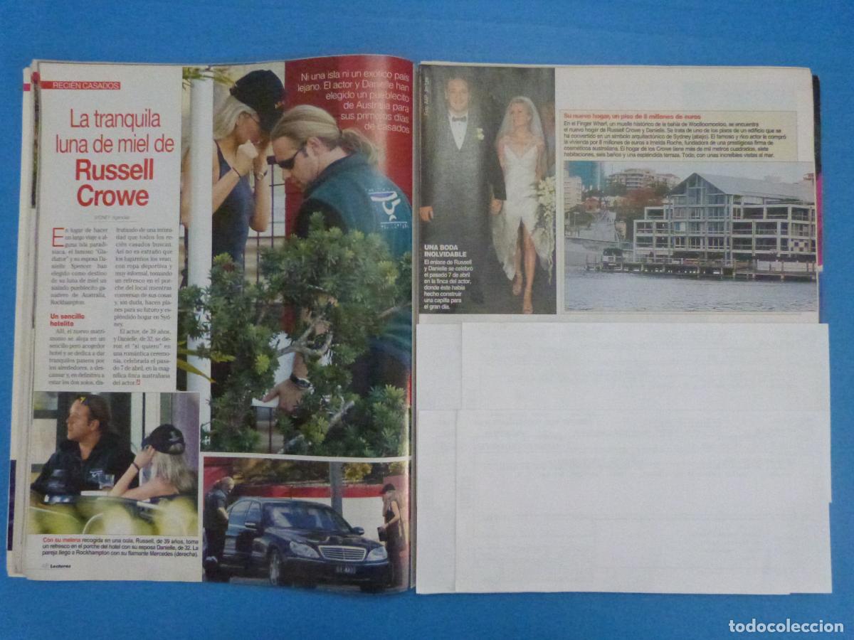 Coleccionismo de Revistas: RECORTE CLIPPING RUSSELL CROWE REVISTA LECTURAS N&ordm; 2665 PAG. 48,49
