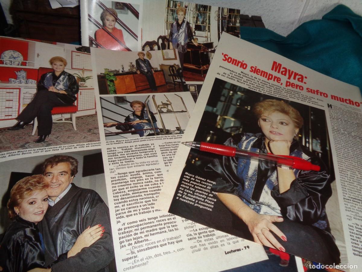 Coleccionismo de revistas: RECORTE : MAYRA, SONRIE, PERO SUFRE MUCHO. LECTURAS, DICMBRE 1985