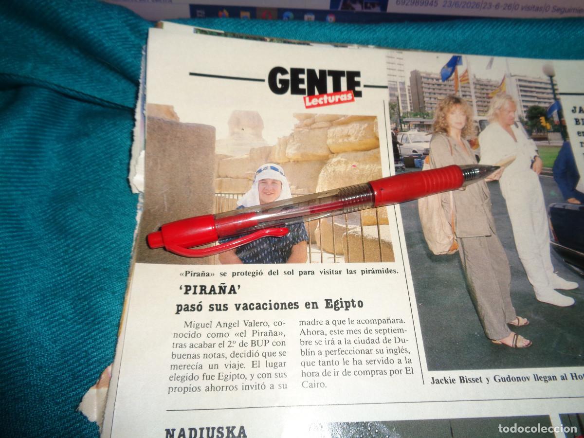 Coleccionismo de revistas: RECORTE : &rdquo; EL PIRA&Ntilde;A&rdquo;, DE VERANO AZUL, EN EGIPTO. LECTURAS, SEPTBRE 1986