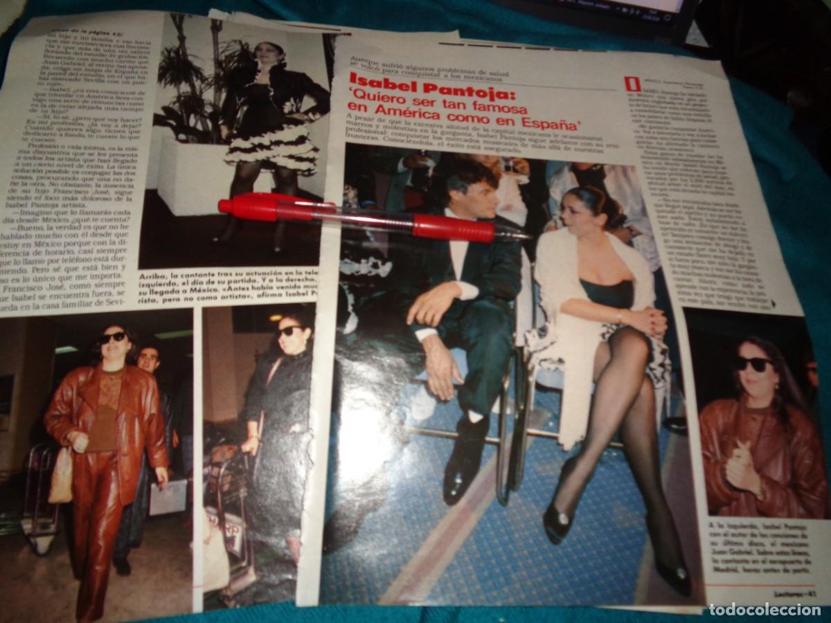 Coleccionismo de revistas: RECORTE : ISABEL PANTOJA CON JUAN GABRIEL. LECTURAS, NOVMBRE 1988