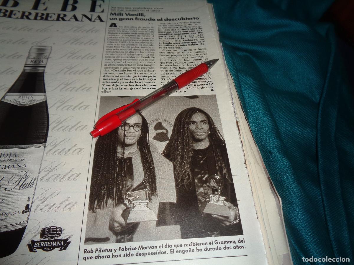 Sammeln von Zeitschriften: RECORTE : MILLI VANILLI, UN GRAN FRAUDE AL DESCUBIERTO. LECTURAS, DICBRE 1990