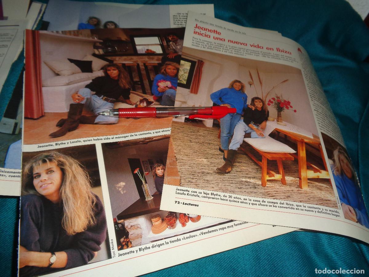Coleccionismo de revistas: RECORTE : JEANETTE, INICIA UNA NUEVA VIDA EN IBIZA. LECTURAS, DICBRE 1990