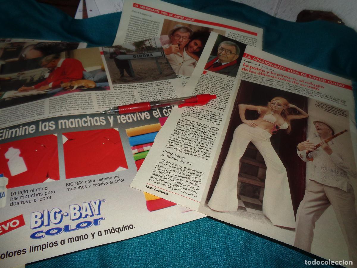 Coleccionismo de revistas: RECORTE : LA APASIONANTE VIDA DE XAVIER CUGAT .CAP. V. LECTURAS, DICBRE 1990