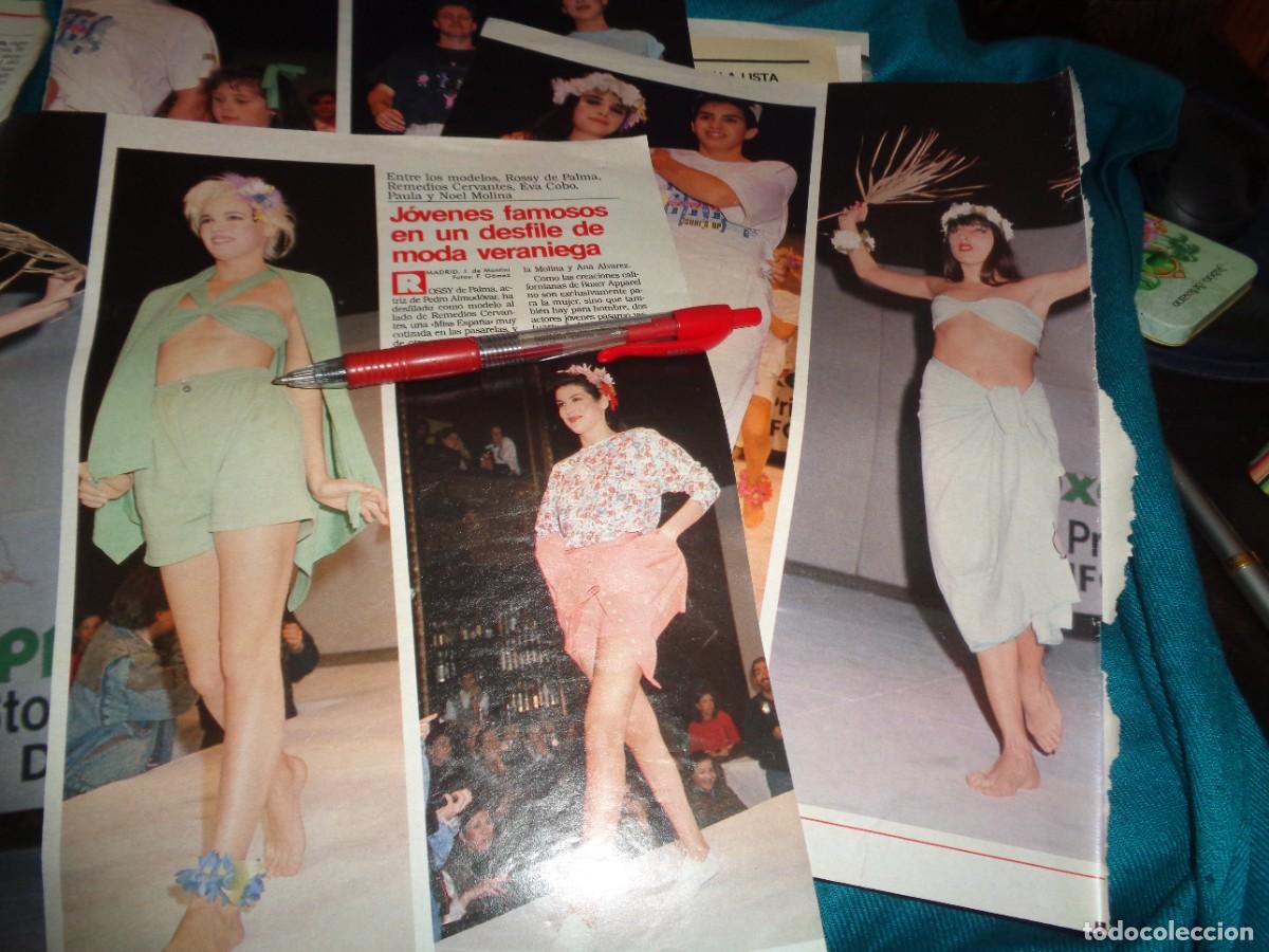 Magazine Collection : RECORTE : REMEDIOS CERVANTES, EVA COBO, ROSSY DE PALMA...EN DESFILE DE MODA. LECTURAS, MARZO 1989