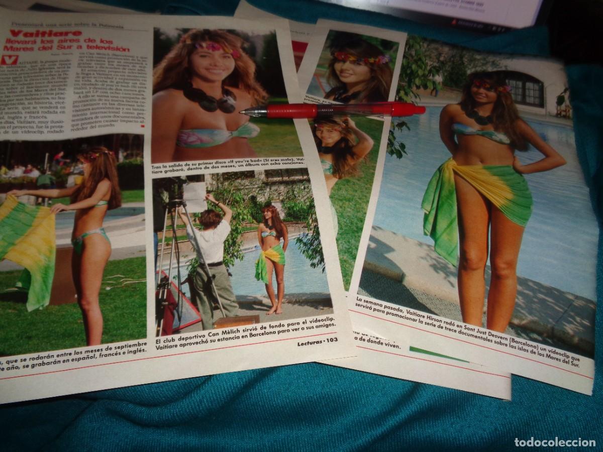 Magazine Collection : RECORTE : VAITIARE, SERIE SOBRE POLINESIA. LECTURAS, MARZO 1989