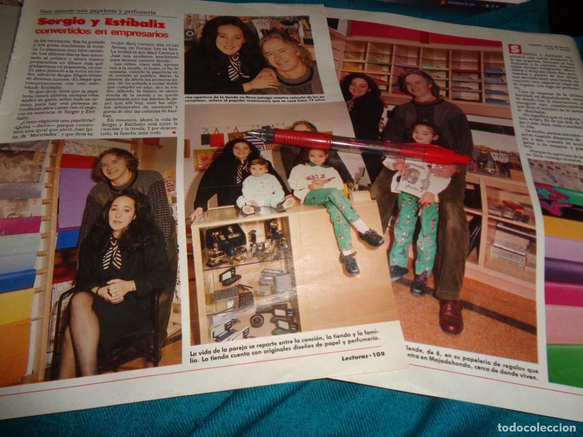 Magazine Collection : RECORTE : SERGIO Y ESTIBALIZ, AHORA EMPRESARIOS. LECTURAS, MARZO 1989