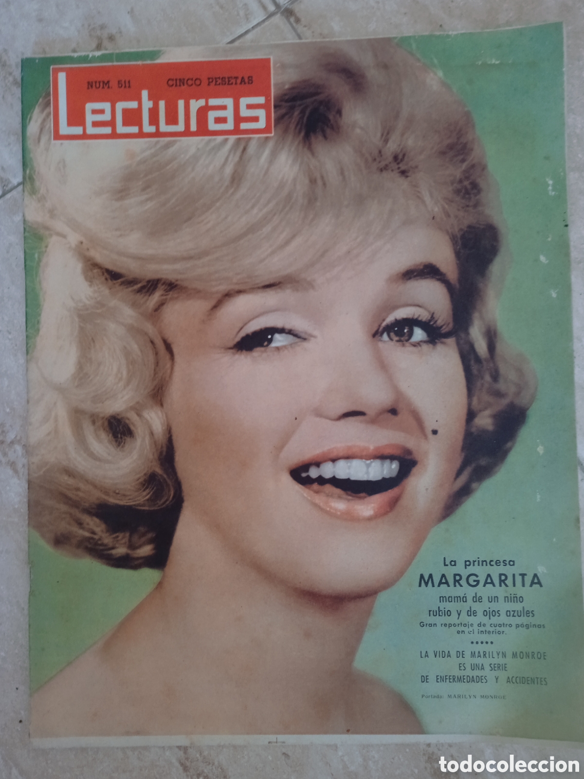 Coleccionismo de revistas: Revista Lecturas n&deg;511 Marilyn Monroe Carmen Sevilla