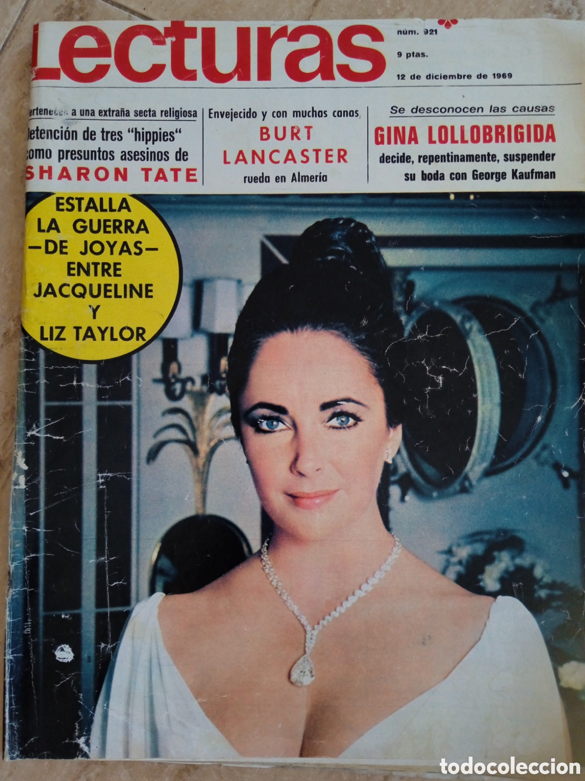Coleccionismo de revistas: Revista Lecturas n&deg;921 Liz Taylor Sharon Tate Jaqueline Kennedy Gina Lollobrigida Burt Lancaster