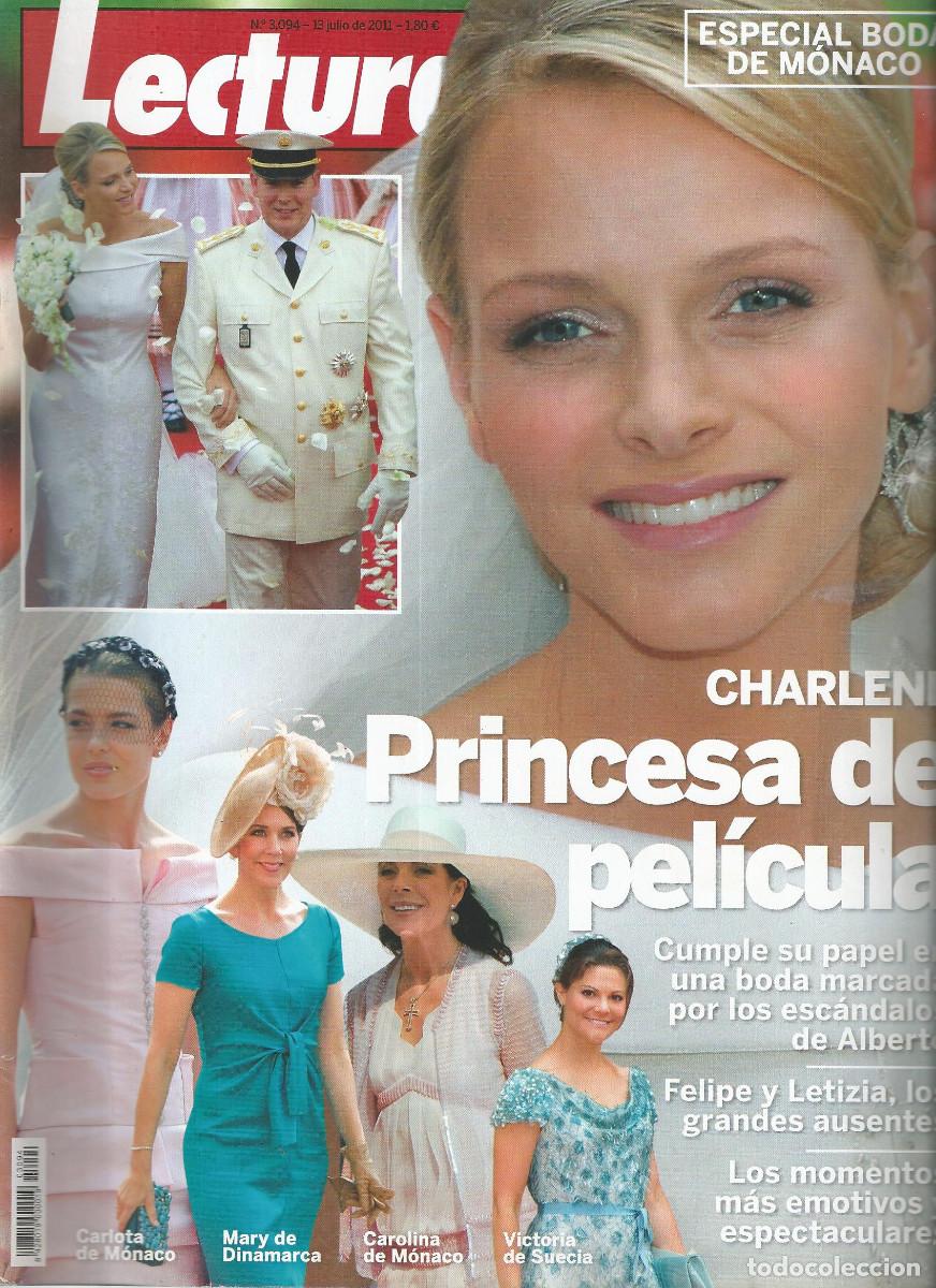 Coleccionismo de revistas: REVISTA *LECTURAS* N&ordm; 3094 - 13 JULIO 2011 - ESPECIAL BODA DE M&Oacute;NACO, CHARLENE PRINCESA DE PELICULA