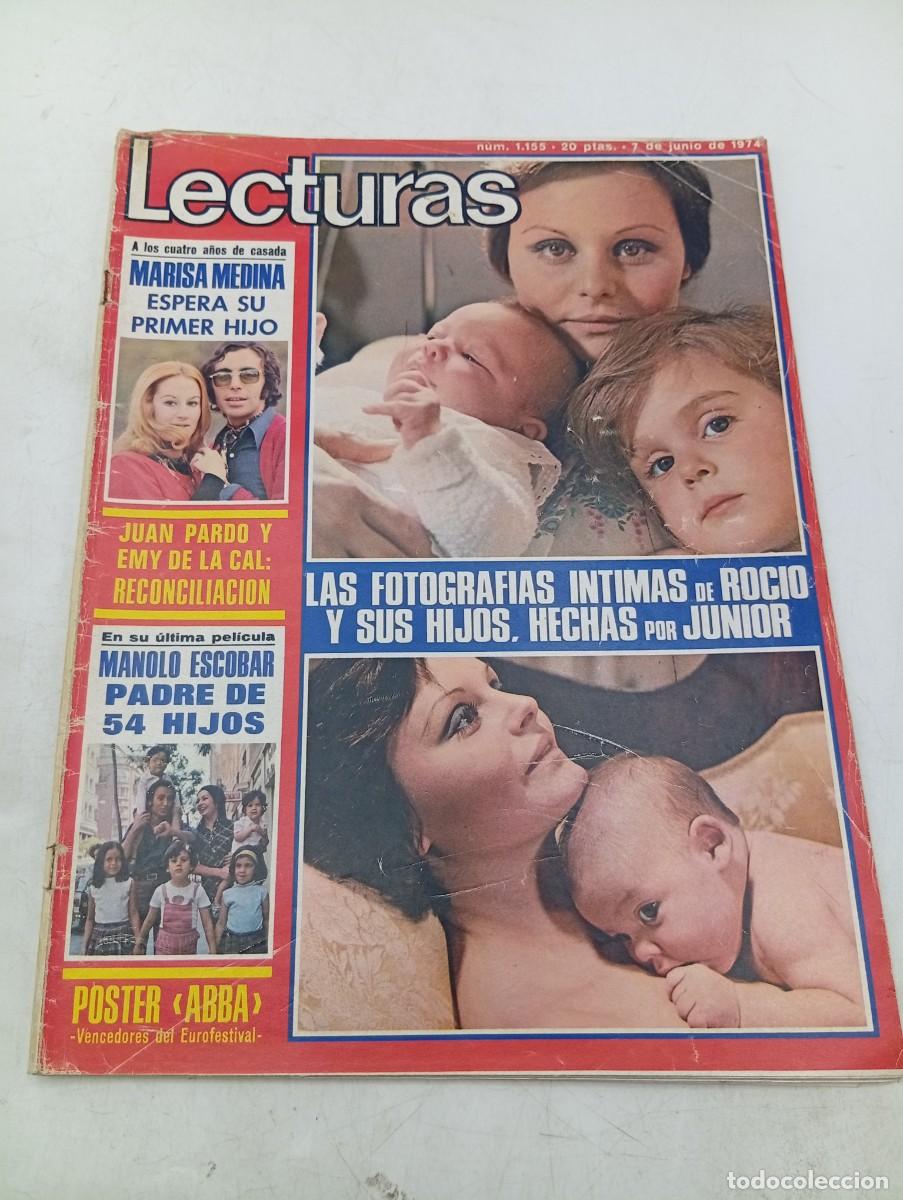 Coleccionismo de revistas: LECTURAS. N&ordm; 1155. A&Ntilde;O 1974. ROCIO DURCAL Y SUS HIJOS. MANOLO ESCOBAR Y SARA LEZANA. TITA ..... LEER