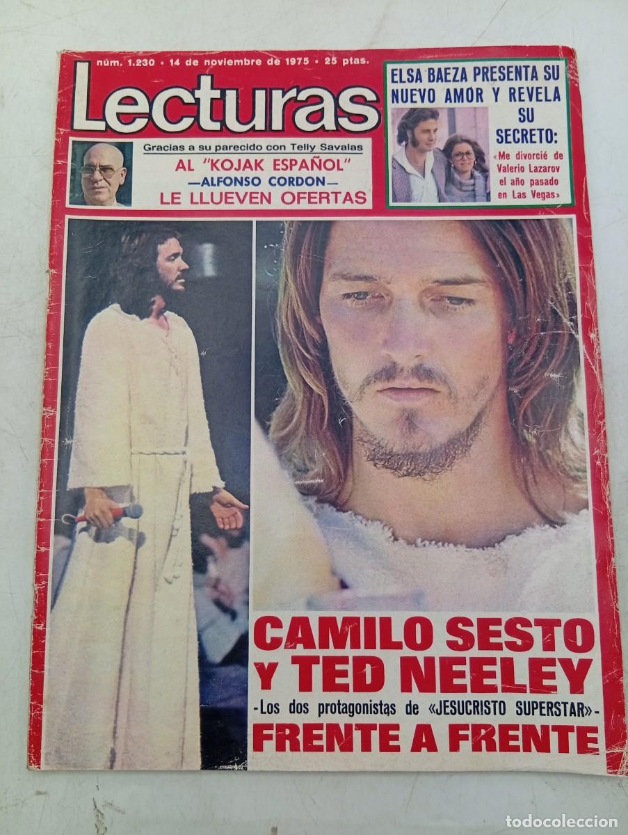 Coleccionismo de revistas: LECTURAS. N&ordm; 1230. A&Ntilde;O 1975. CAMILO SESTO Y TED NEELEY. ELSA BAEZA. KOJAK ESPA&Ntilde;OL. IRENE M..... LEER