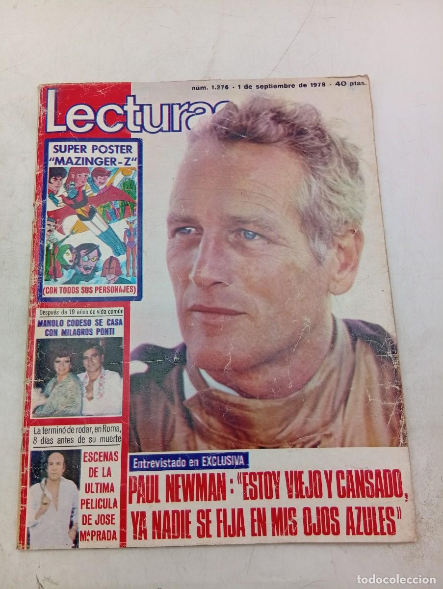 Sammeln von Zeitschriften: LECTURAS. N&ordm; 1376. A&Ntilde;O 1978. PAUL NEWMAN. MANOLO CODESO SE CASA. FRANCIS, EN SU CHIRINGUITO.... LEER