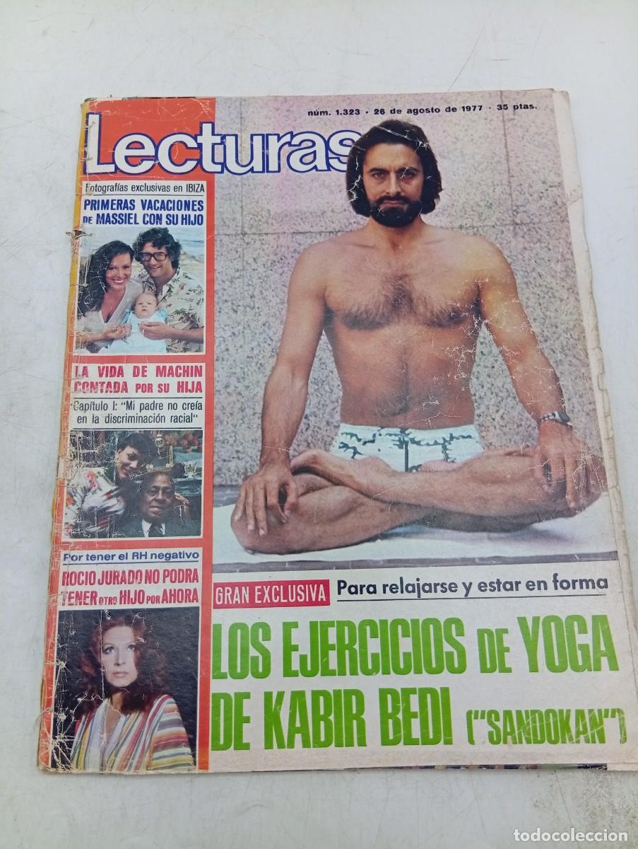 Coleccionismo de revistas: LECTURAS. N&ordm; 1323. A&Ntilde;O 1977. KABIR BEDI, SANDOKAN. MASSIEL CON SU HIJO. ROCIO JURADO NO .... LEER