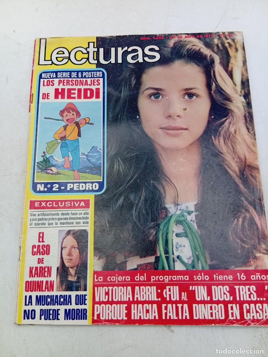 Coleccionismo de revistas: LECTURAS. N&ordm; 1253. A&Ntilde;O 1976. VICTORIA ABRIL. EL CASO DE KAREN QUINLAN. SHAFT, UN JAMES BOND.... LEER