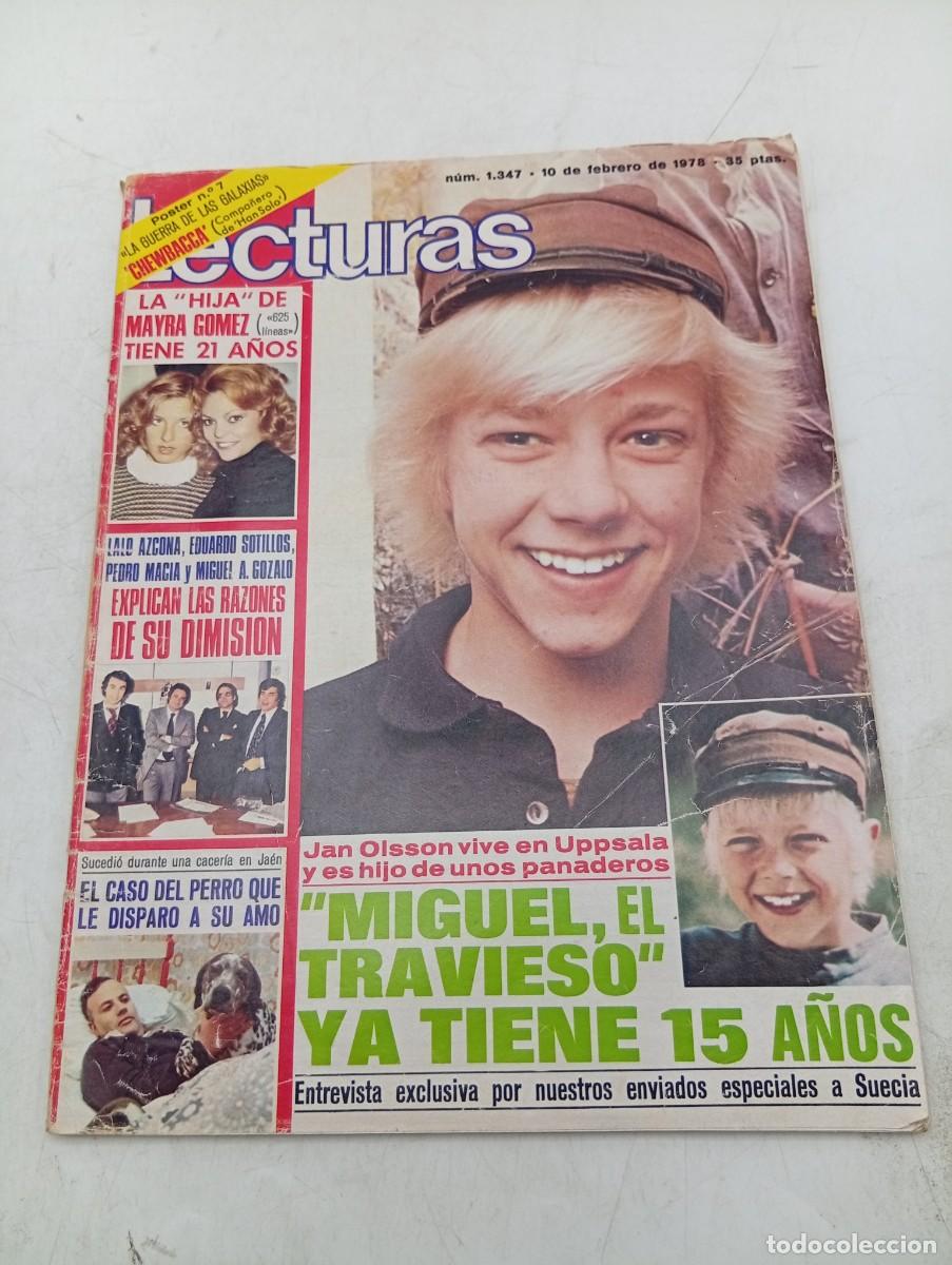 Coleccionismo de revistas: LECTURAS. N&ordm; 1347. A&Ntilde;O 1978. LA HIJA DE MAYRA GOMEZ. JAN OLSSON VIVE EN UPPSALA. LOLA FLORES... LEER