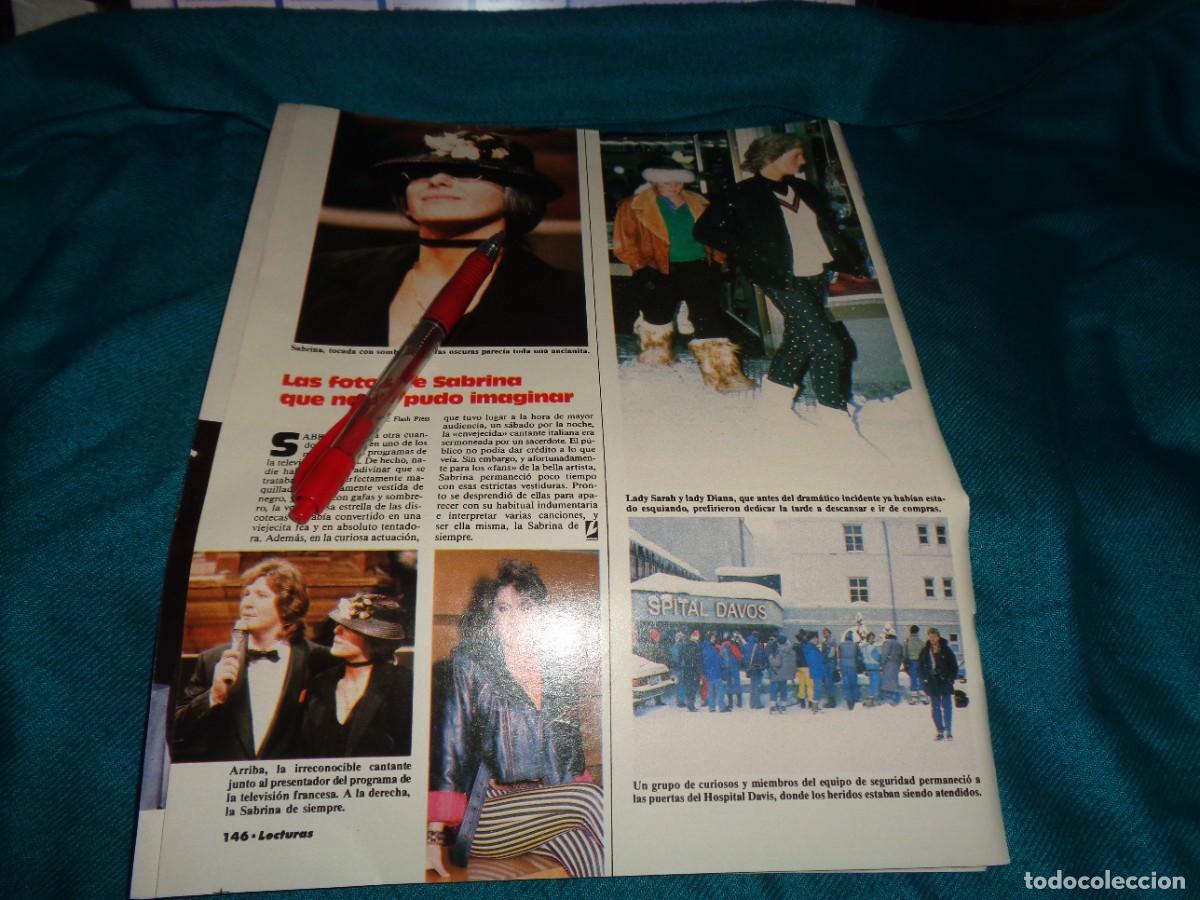 Coleccionismo de revistas: RECORTE : LAS FOTOS DE SABRINA QUE NADIE PUEDE IMAGINAR. LECTURAS, MARZO 1988