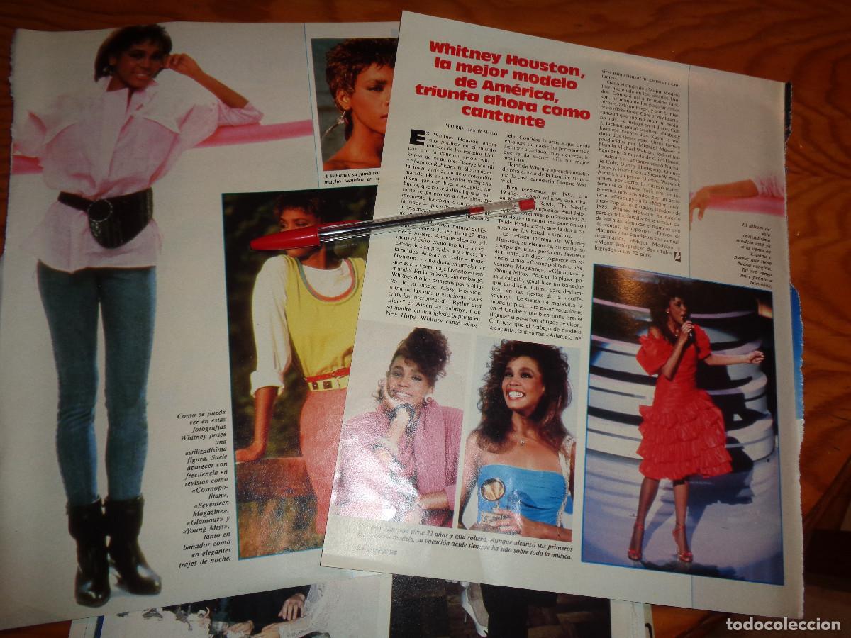 Coleccionismo de revistas: RECORTE : WHITNEY HOUSTON, DE MEJOR MODELO A TRIUNFAR COMO CANTANTE. LECTURAS, JUNIO 1986
