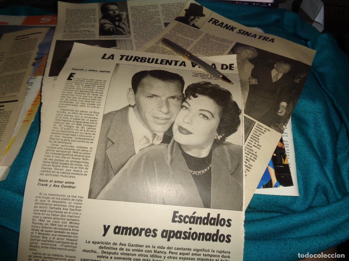 Coleccionismo de revistas: RECORTE : LA TURBULENTA VIDA DE FRANK SINATRA. LECTURAS, OCTBRE 1986
