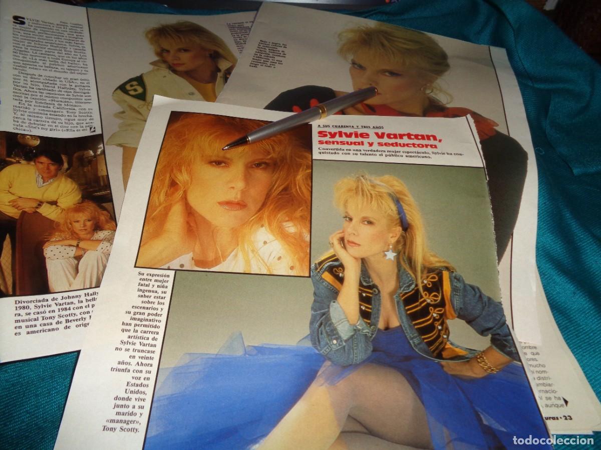 Coleccionismo de revistas: RECORTE : SYLVIE VARTAN, SEDUCTORA A SUS 43 A&Ntilde;OS. LECTURAS, MARZO 1988