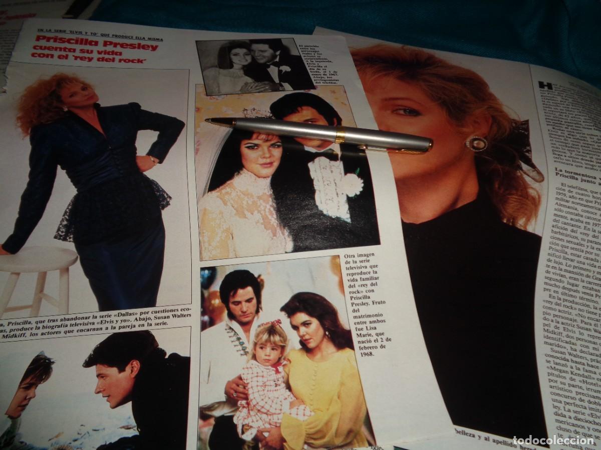 Coleccionismo de revistas: RECORTE : PRISCILLA PRESLEY, CUENTA SU VIDA CON ELVIS. LECTURAS, MARZO 1988