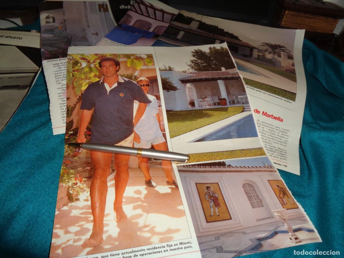 Coleccionismo de revistas: RECORTE : BERTIN OSBORNE, SE INSTALA EN SUPER CHALET EN MARBELLA. LECTURAS, SPTBRE 1988