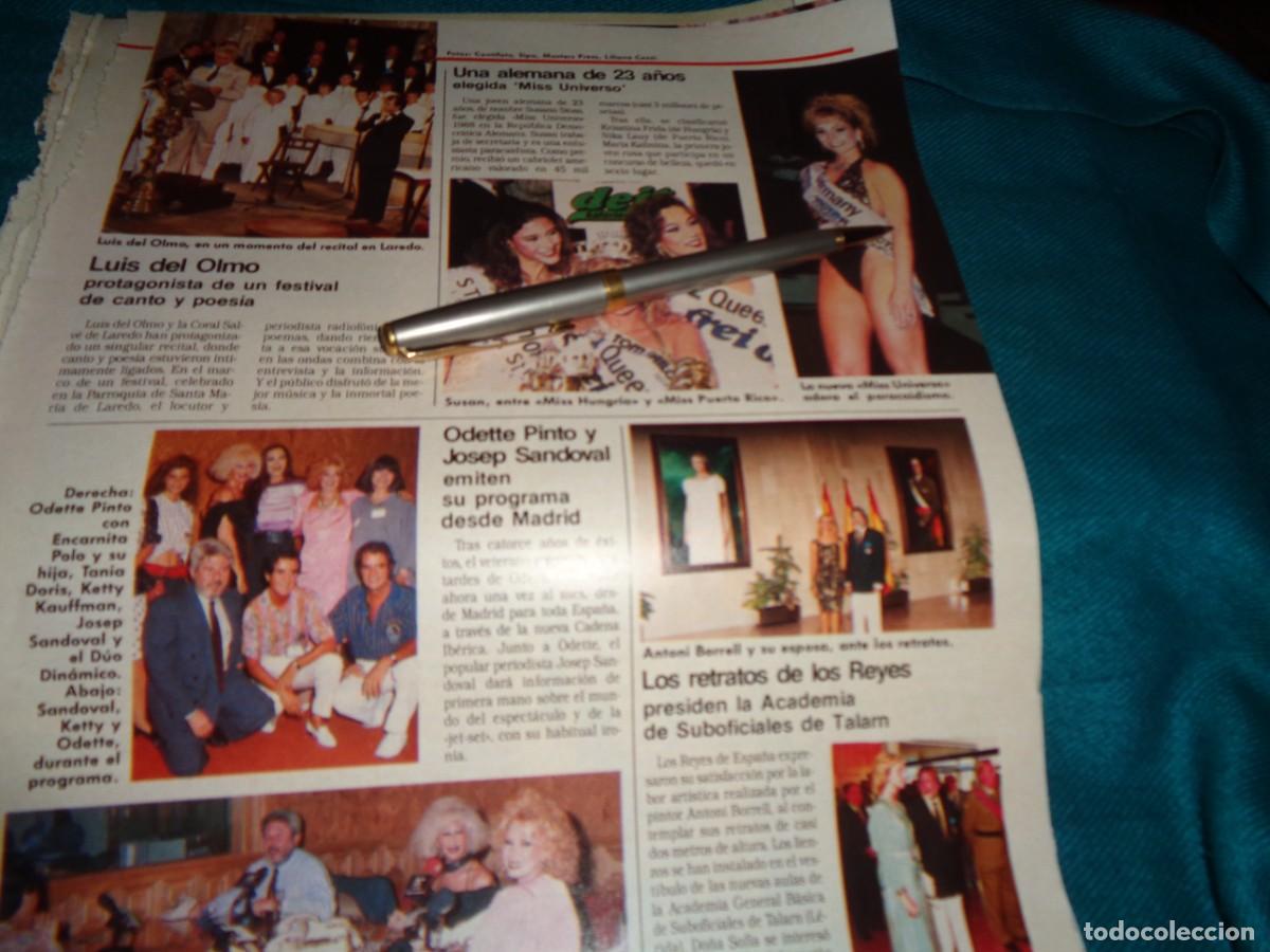 Coleccionismo de revistas: RECORTE : UNA ALEMANA, ELEGIDA MISS UNIVERSO. LECTURAS, SPTBRE 1988