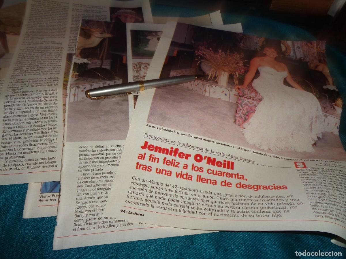 Coleccionismo de revistas: RECORTE : JENNIFER O&acute;NEIL, A SUS 40 A&Ntilde;OS. LECTURAS, SPTBRE 1988