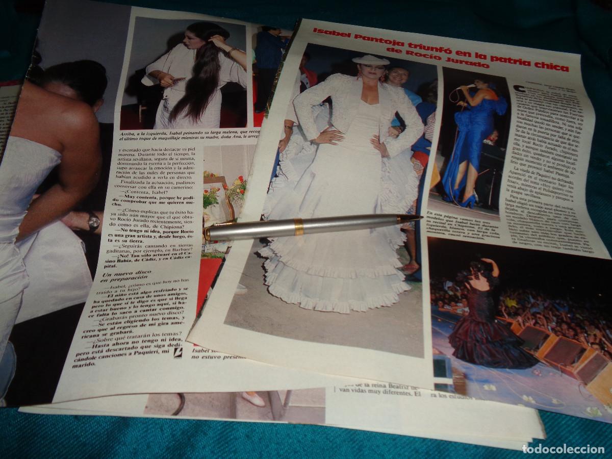 Coleccionismo de revistas: RECORTE : ISABEL PANTOJA, TRIUNFO EN CHIPIONA. LECTURAS, SPTMBRE 1986