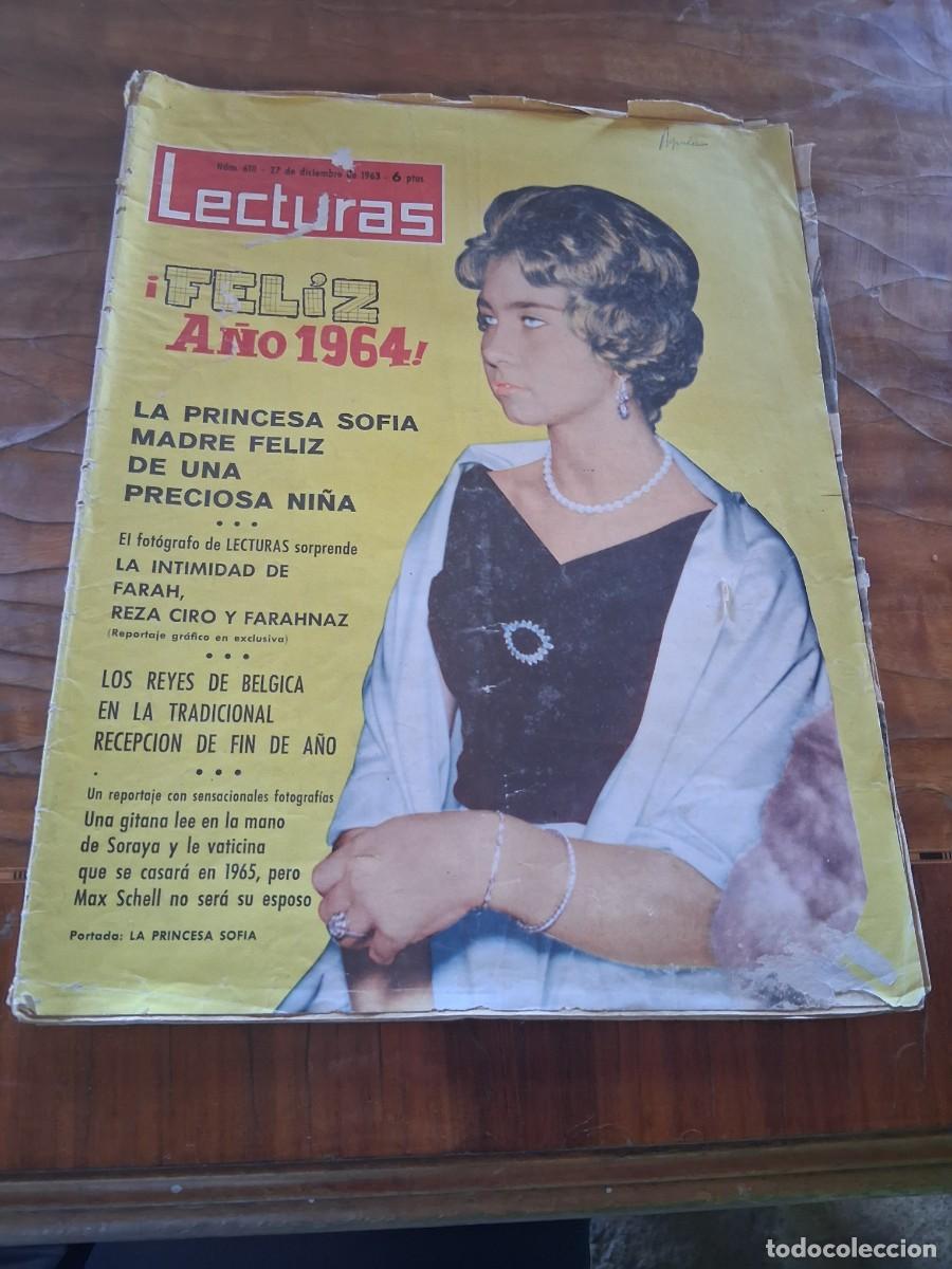 Coleccionismo de revistas: Revista Lecturas 610 Reina princesa Sof&iacute;a Farah Reza Farahnaz anuncio televisor Inter