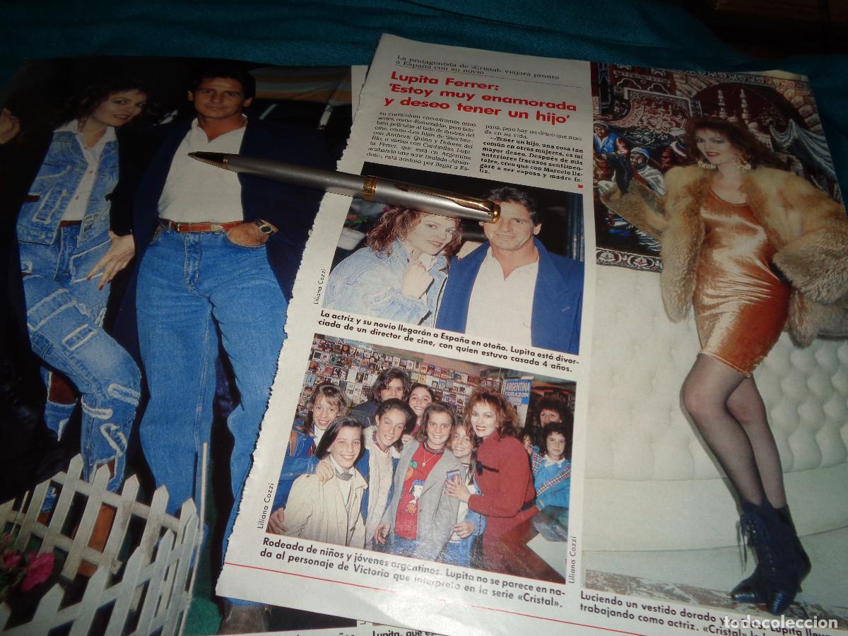 Coleccionismo de revistas: RECORTE : LUPITA FERRER, DE LA SERIE CRISTAL, EN ESPA&Ntilde;A. LECTURAS, SEPTBR 1990
