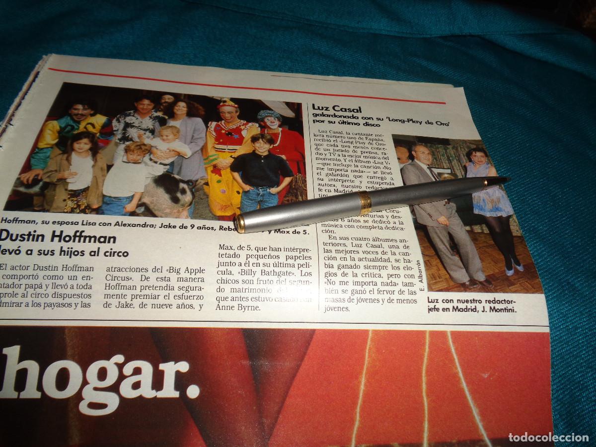 Coleccionismo de revistas: RECORTE : LUZ CASAL, LONG PLAY DE ORO. LECTURAS, NVBR 1990