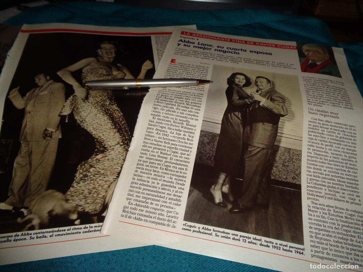 Coleccionismo de revistas: RECORTE : LA APASIONANTE VIDA DE XAVIER CUGAT. ABBE LANE. CAP. 4. LECTURAS, NVBR 1990