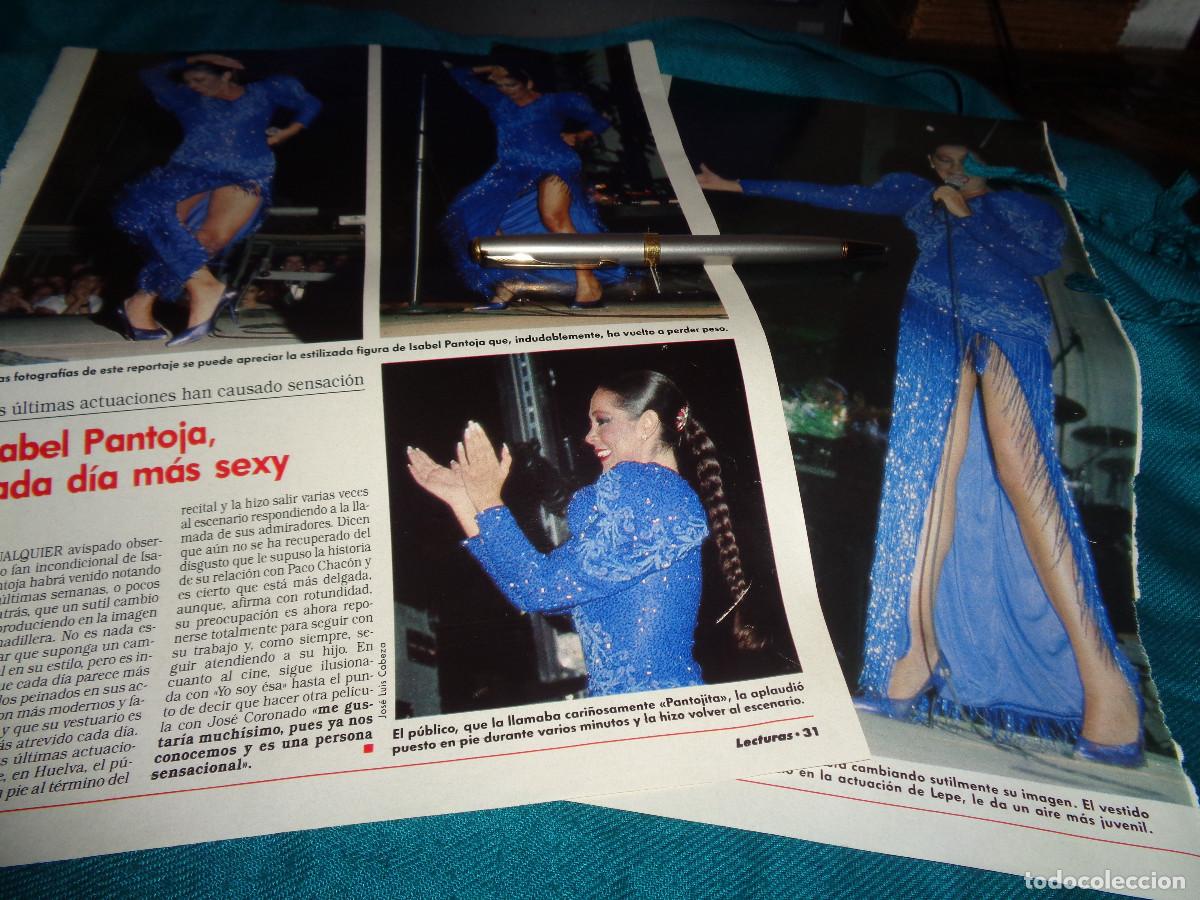 Coleccionismo de revistas: RECORTE : ISABEL PANTOJA, CADA DIA MAS SEXY. LECTURAS, SEPTBR 1990