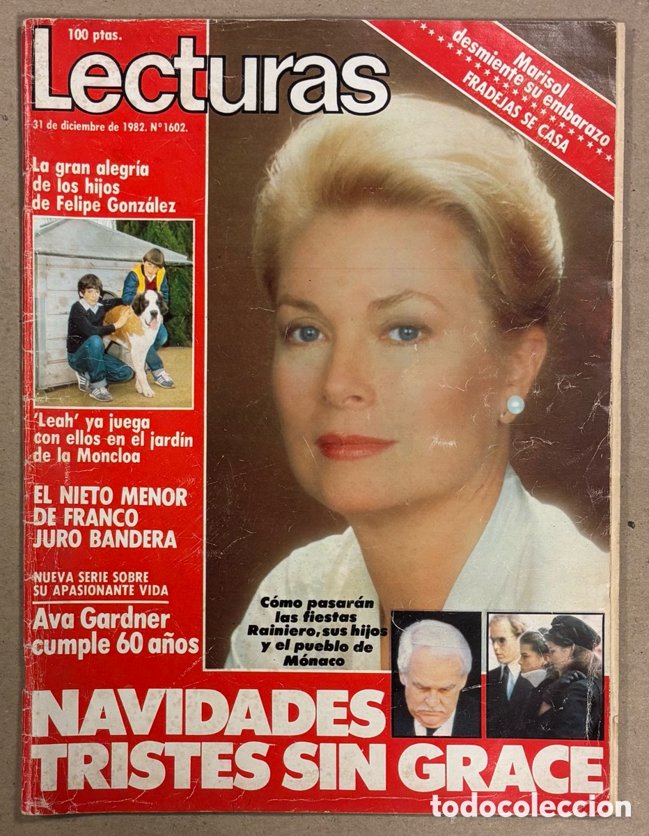 Coleccionismo de revistas: LECTURAS N&deg; 1602 (1982). MARISOL, LOLA FLORES, CAMILO SESTO, AMPARO MU&Ntilde;OZ,&hellip;